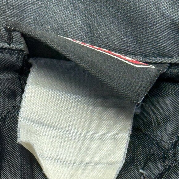 Dickies Jacket Mens XL Black.Gray Full Zip Shop Mechanic Quilted Lined Canvas - Picture 13 of 16